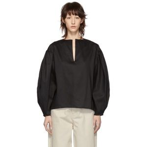 TOTEME black Peony Blouse, size S